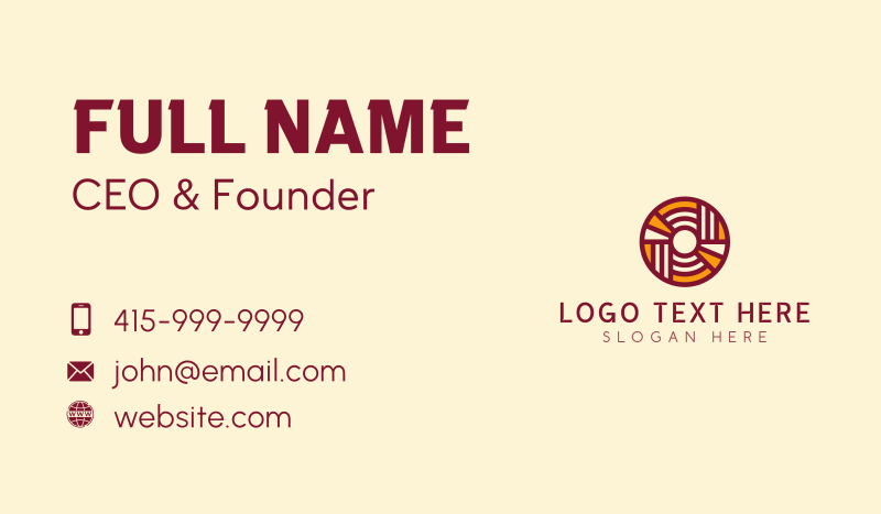 Music CD Company Business Card